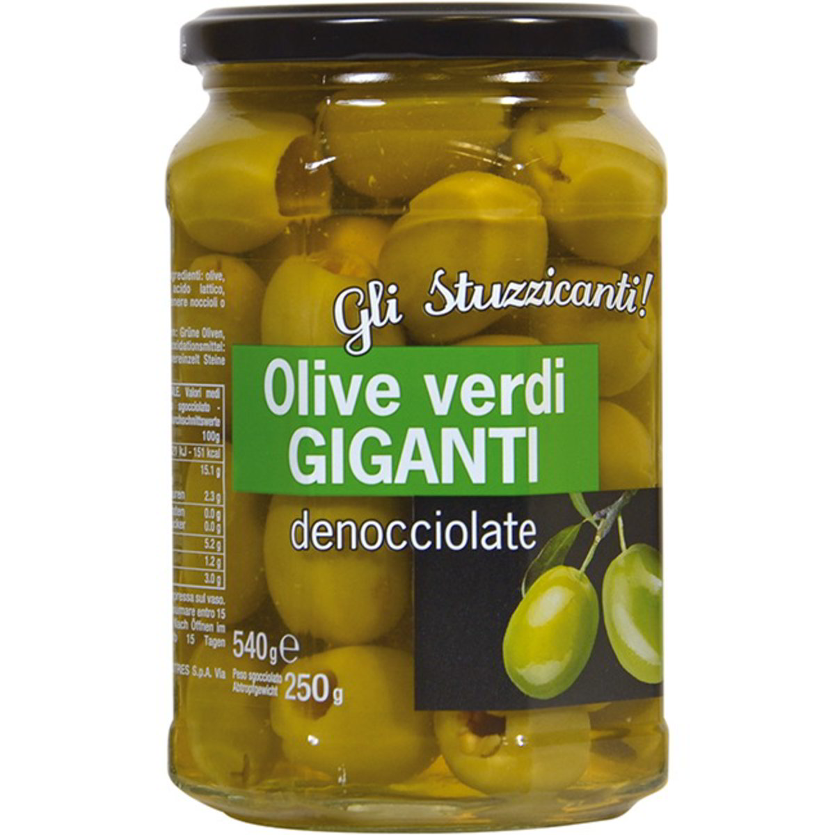 OLIVE VERDI GIGANTI DENOCCIOLATE GLI STUZZICANTI DupliClick