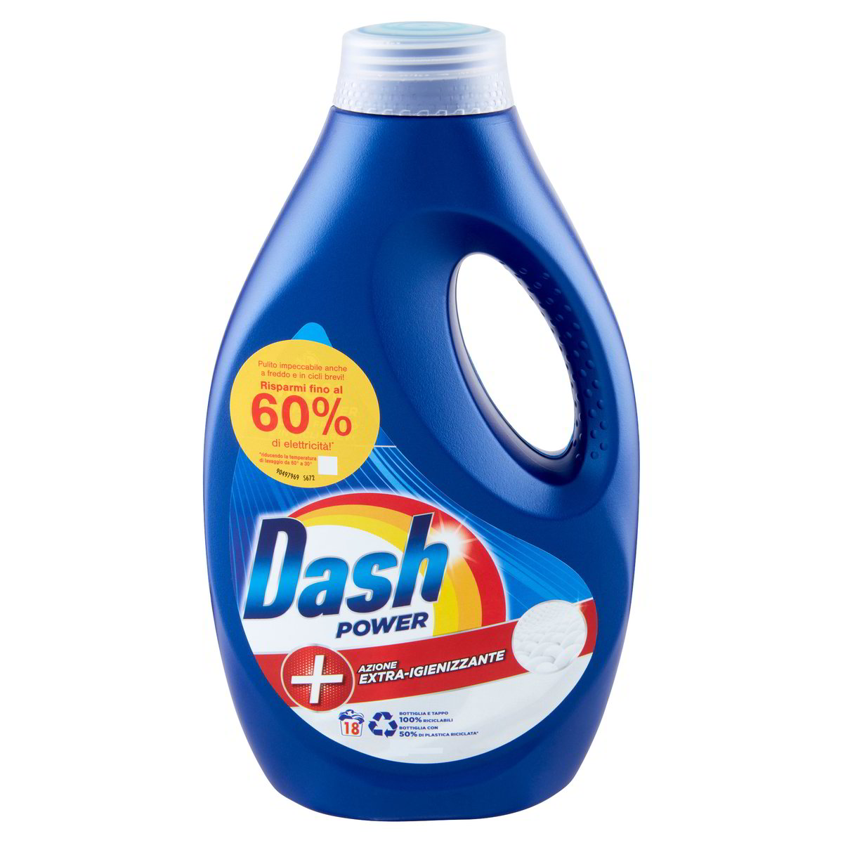 DETERSIVO LIQUIDO AZIONE EXTRA IGIENIZZANTE POWER 18 LAVAGGI DASH