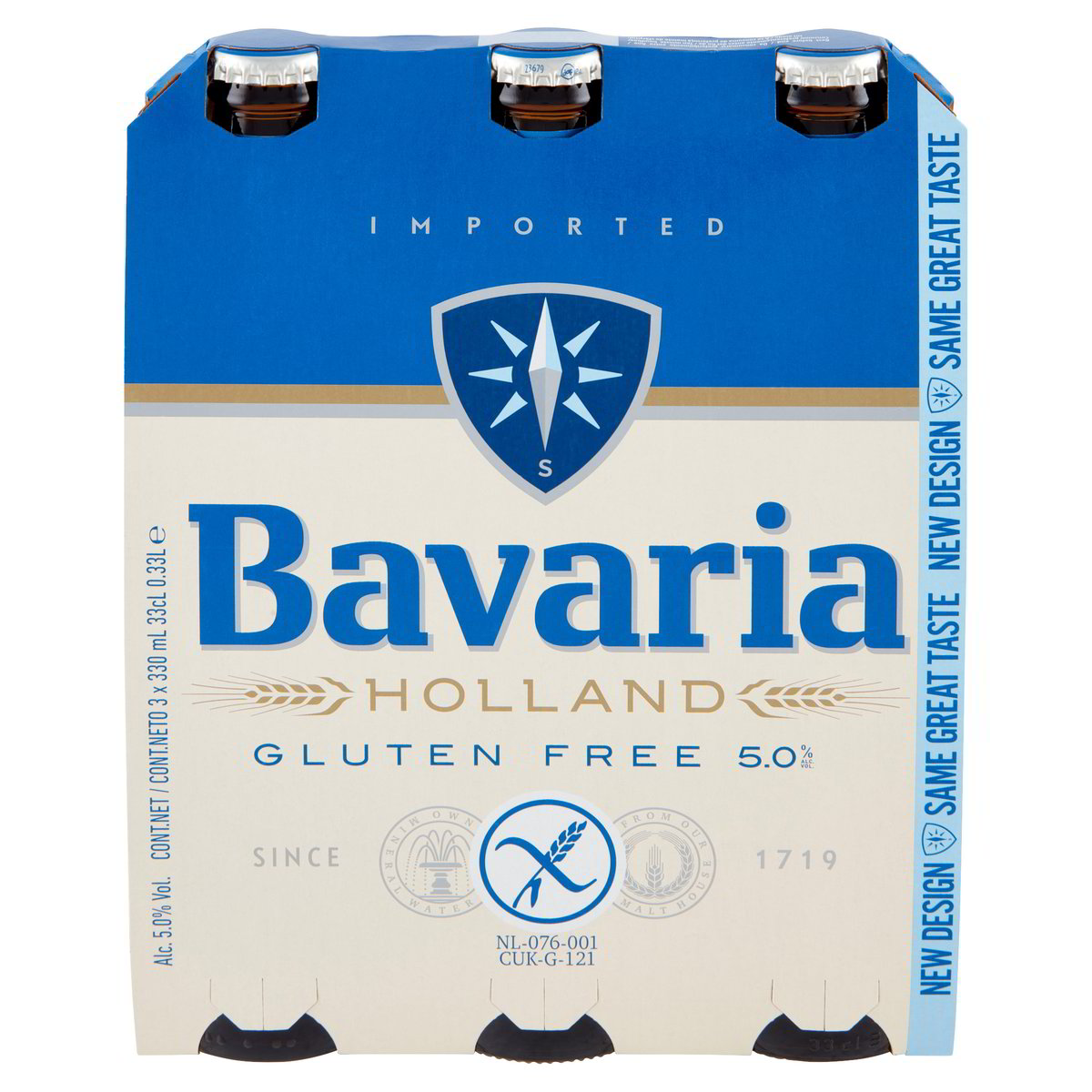 BIRRA BOTTIGLIA GLUTEN FREE 3 BOTTIGLIE BAVARIA - DupliClick