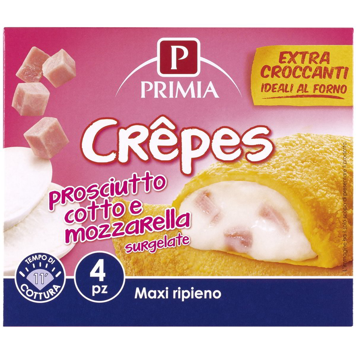 CREPES PROSCIUTTO COTTO E MOZZARELLA 4 PZ PRIMIA - DupliClick