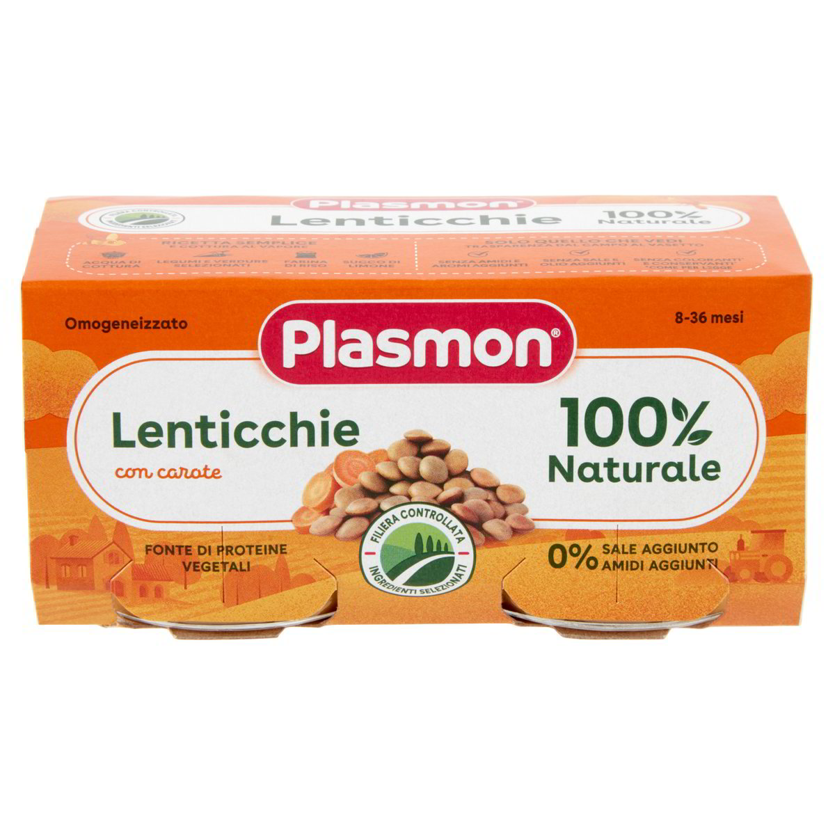 PLASMON OMOGENEIZZATO CECI/ZUCCA 2 X 80 G