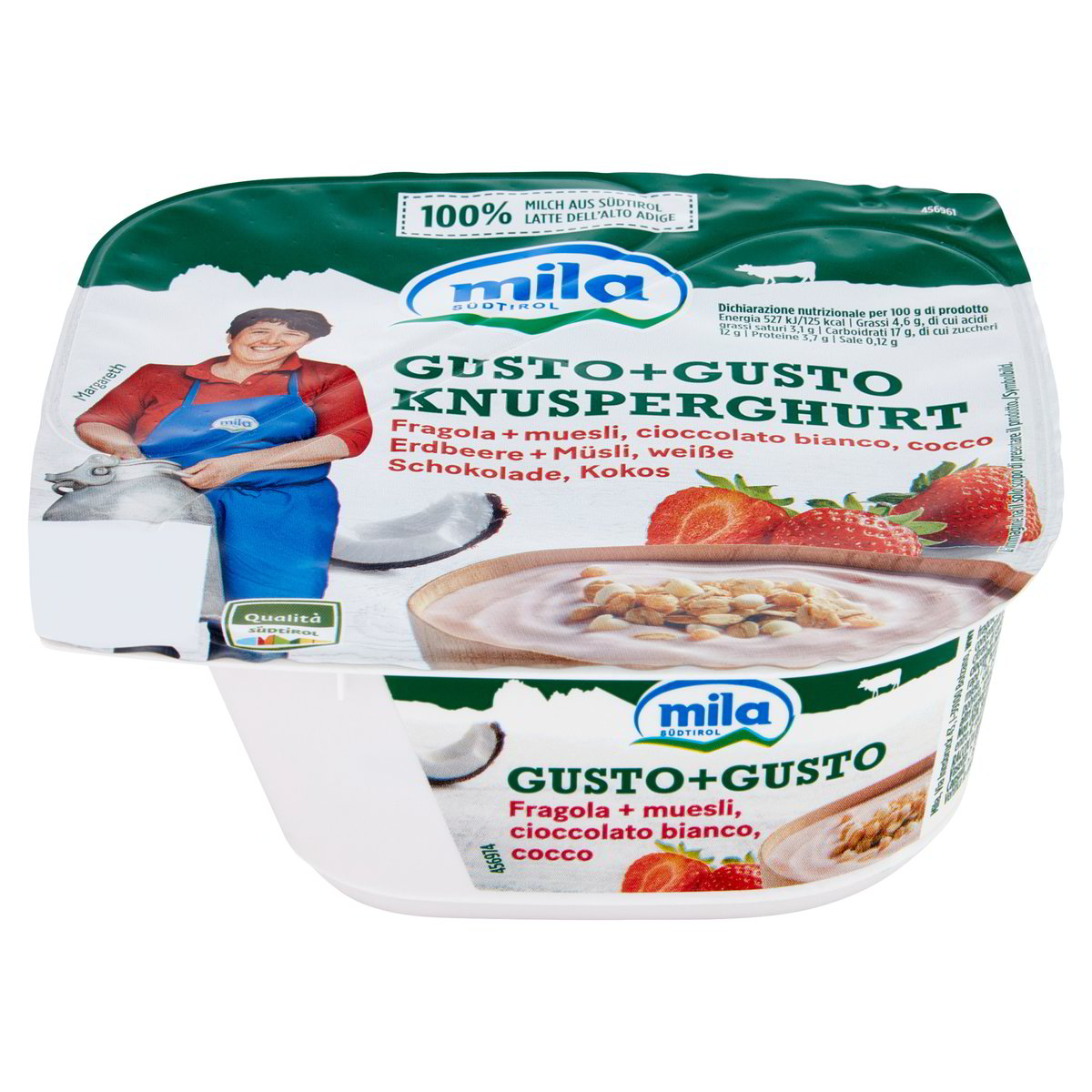 GUSTO+GUSTO MILA YOGURT VANIGLIA E ANELLI AL CIOCCOLATO - Latteria